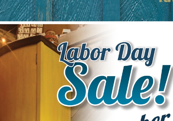 Furniture Re-Store: Labor Day targeted marketing ad.